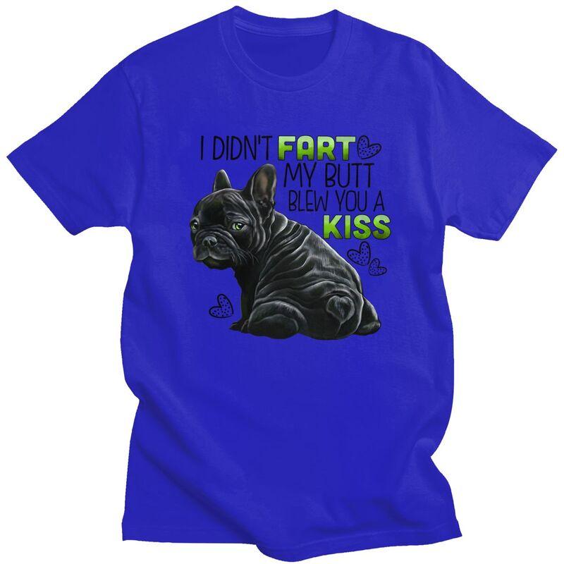 Custom Classic Black Frenchie French Bulldog T Shirts Unisex T-shirt Casual Tee 100% Cotton Oversized Tshirts Merch