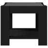 LED Coffee Table Black 53 x 53 x 45 cm Engineered Wood