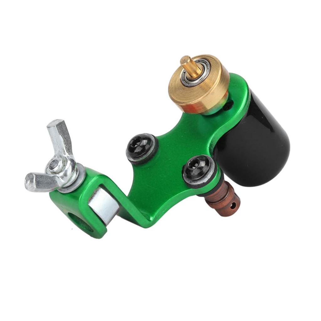 Alloy Rotary Tattoo Machine Liner Shader Strong Motor Gun Coloring Permanent Makeup ToolGreen