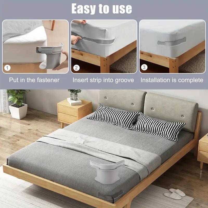 4Pcs Heavy Duty Bedsheet Corner Tightener Clips High-quality Materials Durable and Reliable Bed Sheet Grippers for Protectors