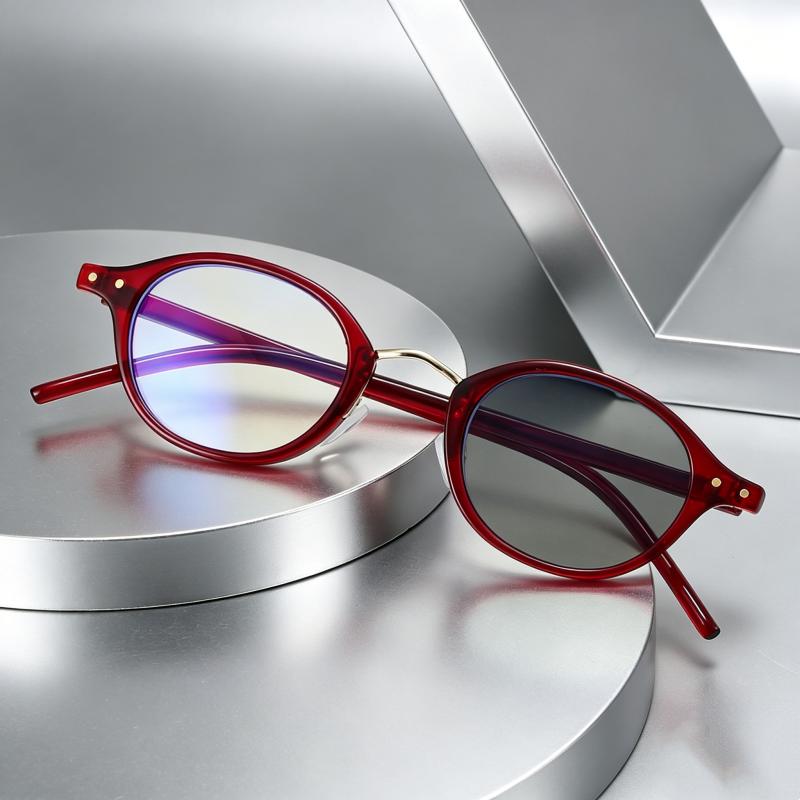 New Oval Frame Photochromic Anti-Blue Light Presbyopia Glasses  Women Men HD Lenses Presbyopia Eyewear for Readers Photochromic Far Sight Glasses