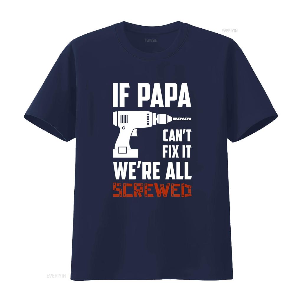Papa T-Shirt Vatertag Papa s von Tochter Sohn Opa Väter Lustig vintage Gewaschen Grafik Lässig Weich Bequem Atmungsaktiv
