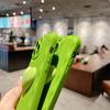 3d Creative Love Heart Wavy Edge Mustard Green Telefonveske For Iphone 14 13 Pro Max 12 11 X Xs Xr 7 8 Plus Beskyttende bakdeksel