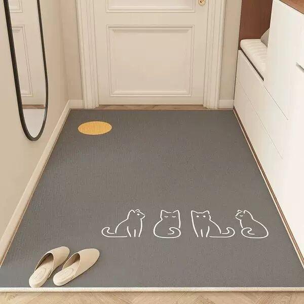 Floor Mat Entry Door Mat Entering The Door To Absorb Water At The Door Entrance Entrance Carpet Dirt-Resistant And Easy To Take Care Of Leave-In