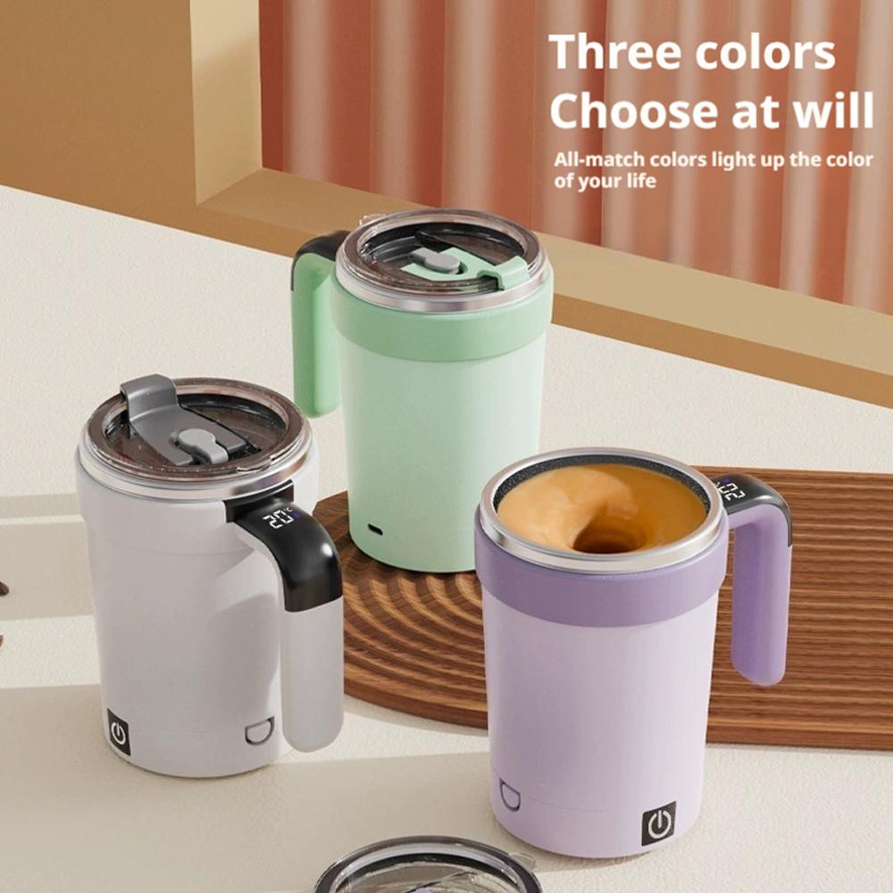 Automatic Stirring Cup Portable Detachable Gym Smart Insulated Mug Magnetic Stirring Electric Stainless Steel Coffee Mug