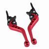 1 Pair CNC Aluminum Motorcycle Scooter Modification Double Disc Brake Lever Red