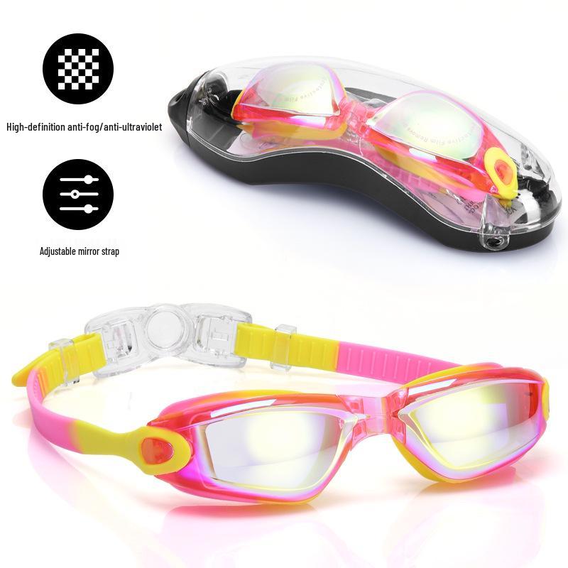 Unisex Myopia Swim Goggles: Professional, Waterproof, Anti-Fog, HD Children's Swim Gear.