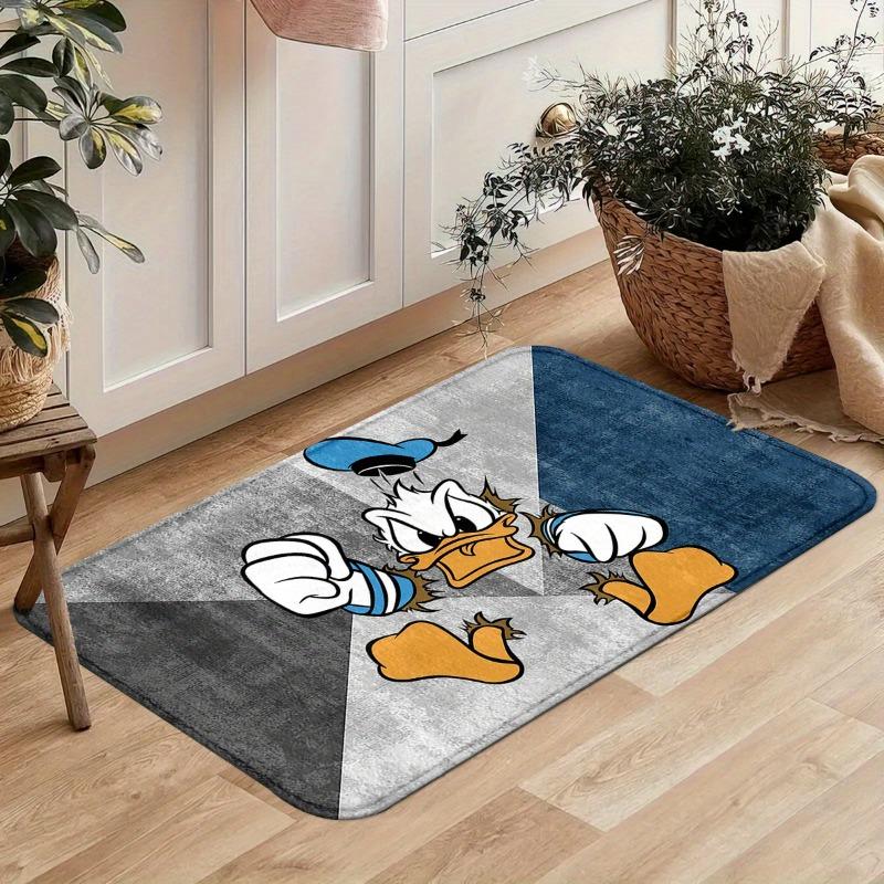 Disney Donald Duck Welcome Door Mat Mat with Cartoon Kitchen Bathroom Laundry Room Home Decor Gift Mat Cartoon Design Mat