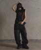Garter Gallery Side Cross Bandana Cap_Black