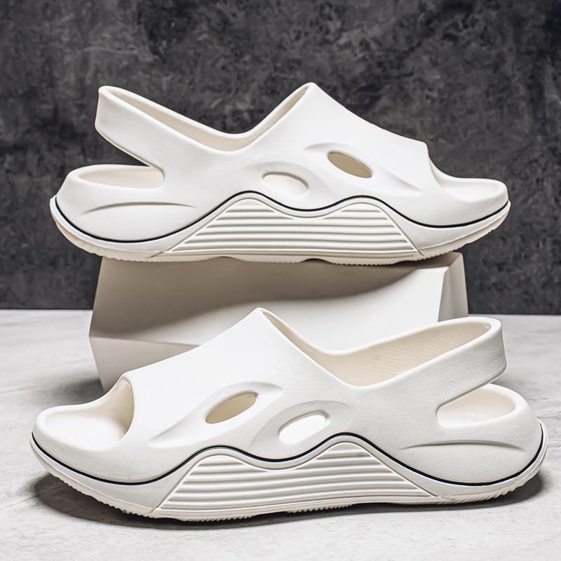 Fashion Soft Sole Slippers Men SummerNon-Slip Beach Man Comfortable Thick Bottom Platform Sandals Casual EVA Lightweight Walking Beach