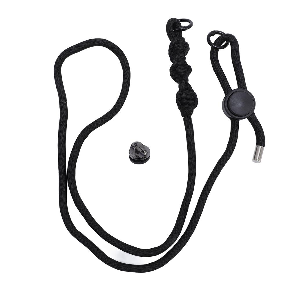 Kamerastropp Svart Nylon Hals Skulderstropp med Hurtigspenne Stilig Kamera Anti-tapt