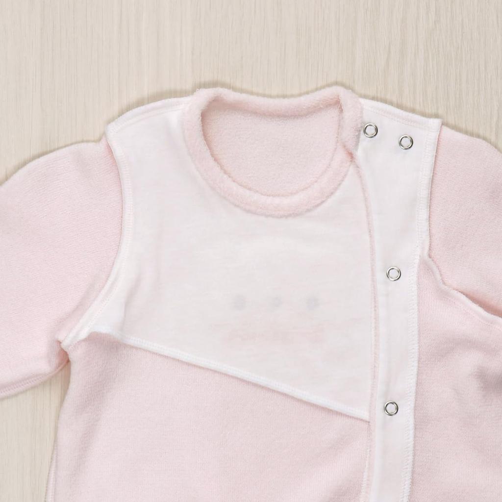 Baby Castle Sizes Natural Bear Made in Japan Two-Way All, 50-70, Pile, Pink,