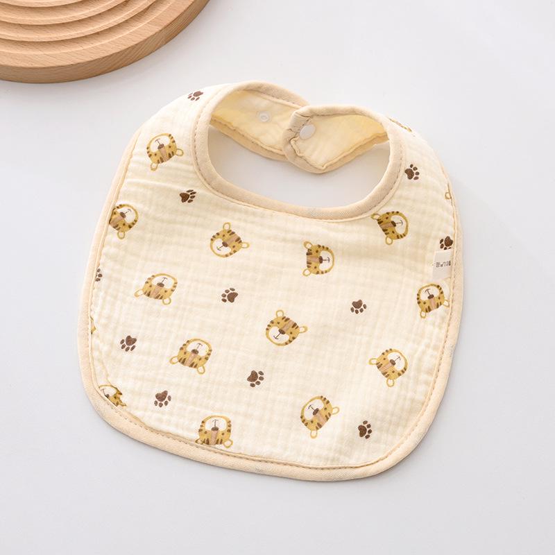 Weiches sechslagiges Baby-Lätzchen aus reiner Baumwolle - Mullwindel für Neugeborene