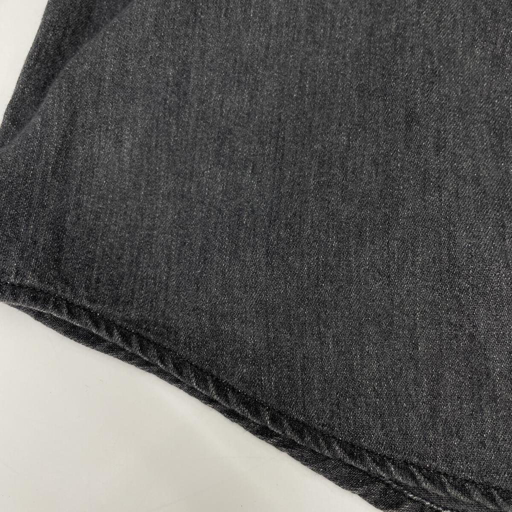 AURALEE A24Stainless Steel01GS Black SELVEDGE SUPER LIGHT DENIM SHIRT tops 3 blackUsed