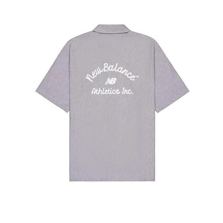 New Balance Athletics Sports Club Shirt Asia Sizing  Grey  Men s NAE22161-CHL L