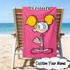 Custom Name Friendship Adventures OddParents Microfiber Beach Towel Super Soft & Absorbent for Bath, Beach, Travel  Bath Time Accessory, Fan Gifts