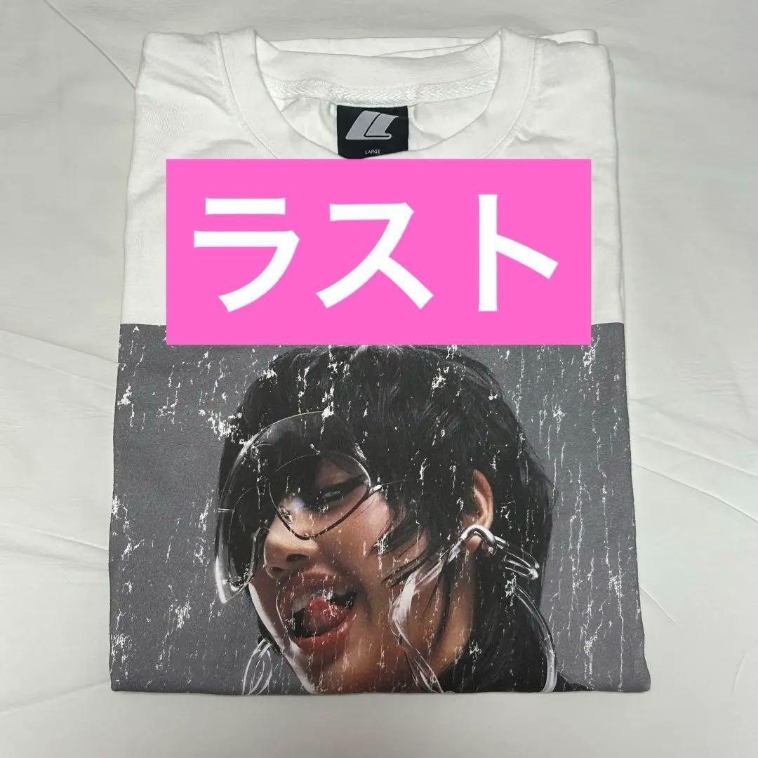 

[USED] BLACKPINK LISA Korea exclusive pop-up white T-shirt size L