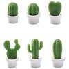 6pcs Cactus Fridge Magnet Refrigerator Magnetic Sticker 3D Cute Succulent Plant Message Board Reminder Home Decoration Kitchen