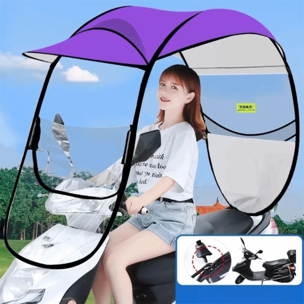 UV Protection Electric Scooter Cover Detachable Vehicle Rain Shelter Motorcycle Rain Cover Summer