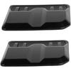 2PCS Universal Car Decorative Air Intake Trim Cover,Hood Air Vent,Air Flow Intake for Car Hood (Black)