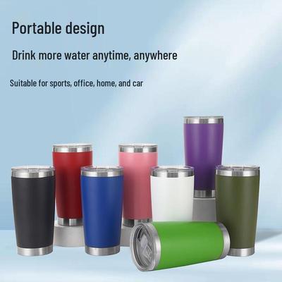 20oz Double-Layer Stainless Steel Insulated Car Cup