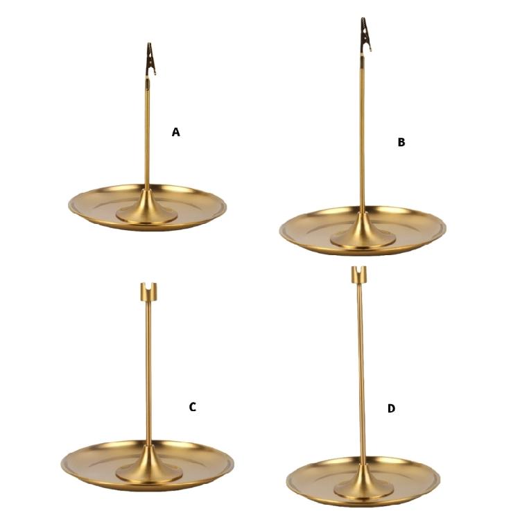 Multifunctional Incenses Stand Base Clip Buddhas Metal Incenses Stick Holders Clip with Ashes Catchers Tray Set