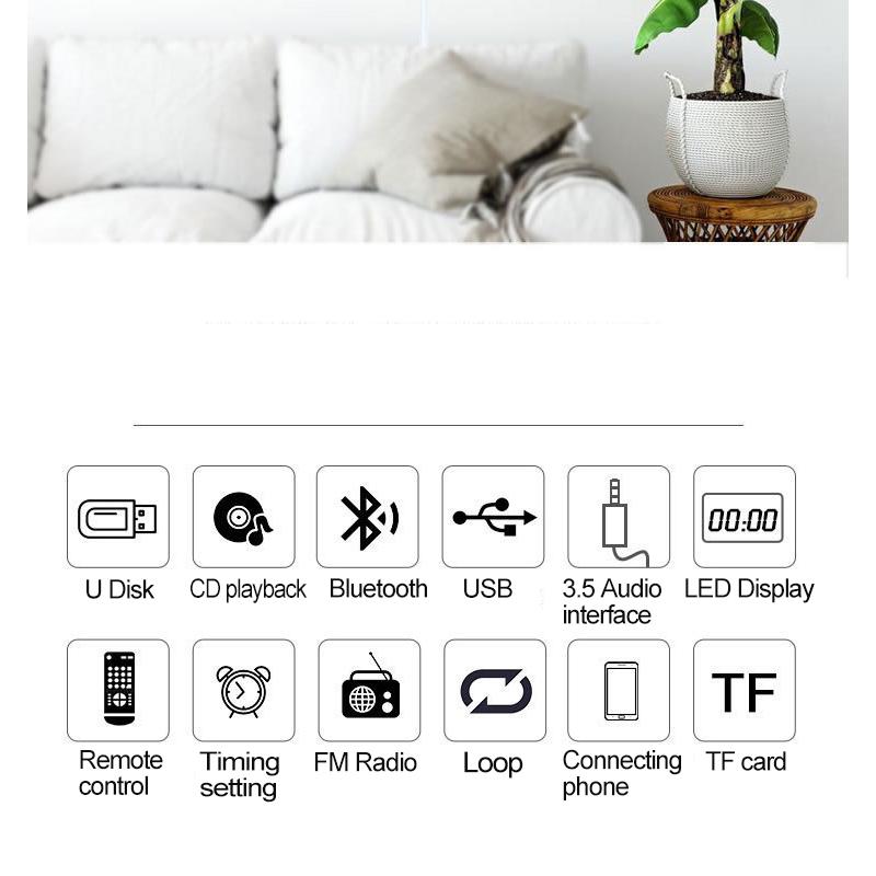 LED ekranlı Bluetooth CD Çalar (Şarj fonksiyonu olmadan)