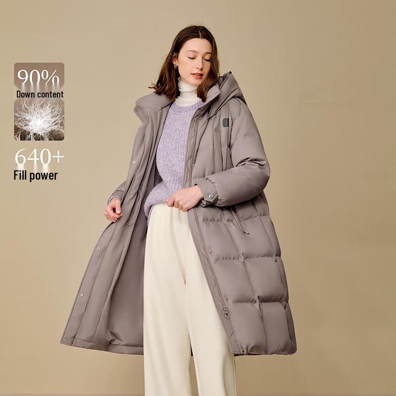 INMAN Women s 2025 Winter Thick Hooded Long Duck Down Jacket M