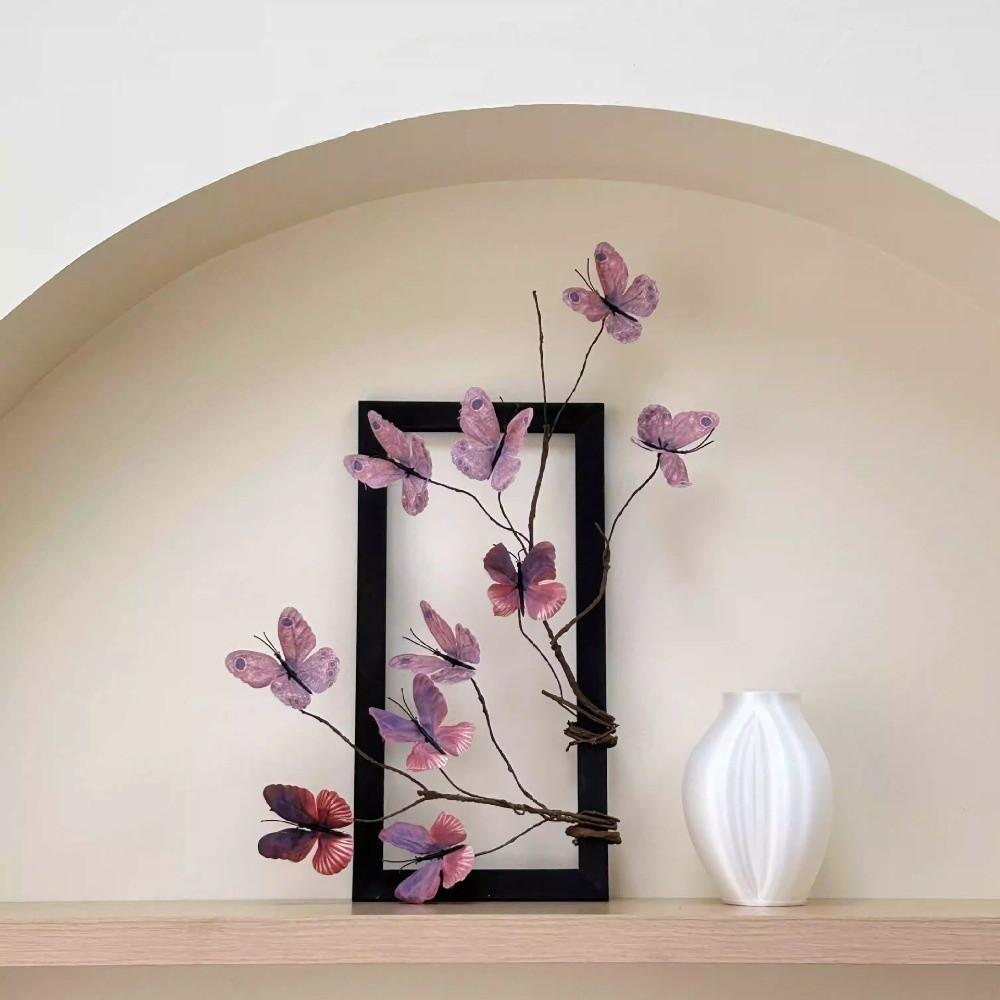 Aesthetic DIY Simulation Butterfly Photography Prop 3D Artificial Dead Branch Desktop Decorations Fake Flower Home Decor