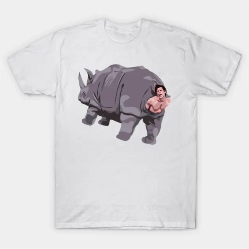 

Adult tee tops teenager cotton teeshirt Ace Rhino T Shirt brand casual short sleeve for men Oversized mens summer tshirt 4XL