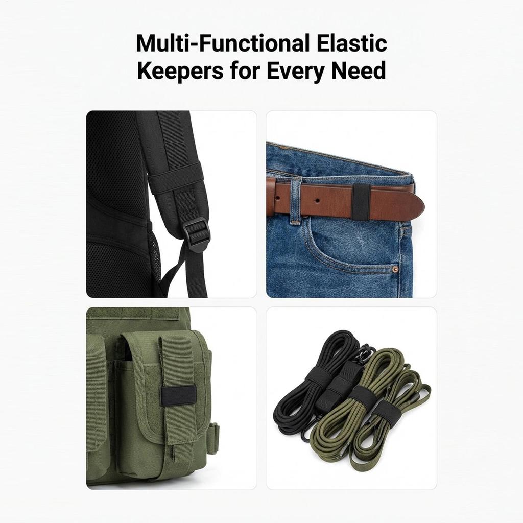 Hosen Gürtelschlaufen 30 Stück Strapazierfähiger Elastischer Halter Rucksackgurt Halter Gürtelhalter für Rucksackgurte Ausrüstung Outdoor