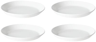 Rebirth Série Básica Prato 16cm Conjunto de 4 Fabricado no Japão Plástico Prato Leve Branco Lavável na Máquina de Lavar Louça Seguro para Micro-ondas (Branco)