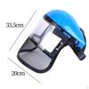 Chainsaw Face Shield Mowing Brushwork Face Guard Protective Surface Protection Helmet Mesh Visor for Landscaping