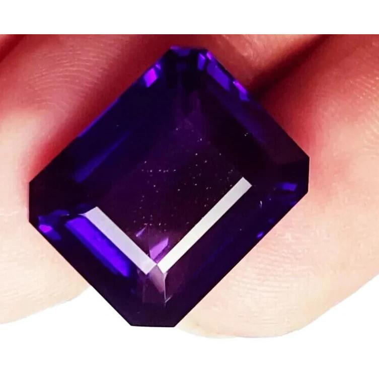 Emerald Cut Natural Violet Amethyst 120-122 Ct Stunning Certified Gemstone