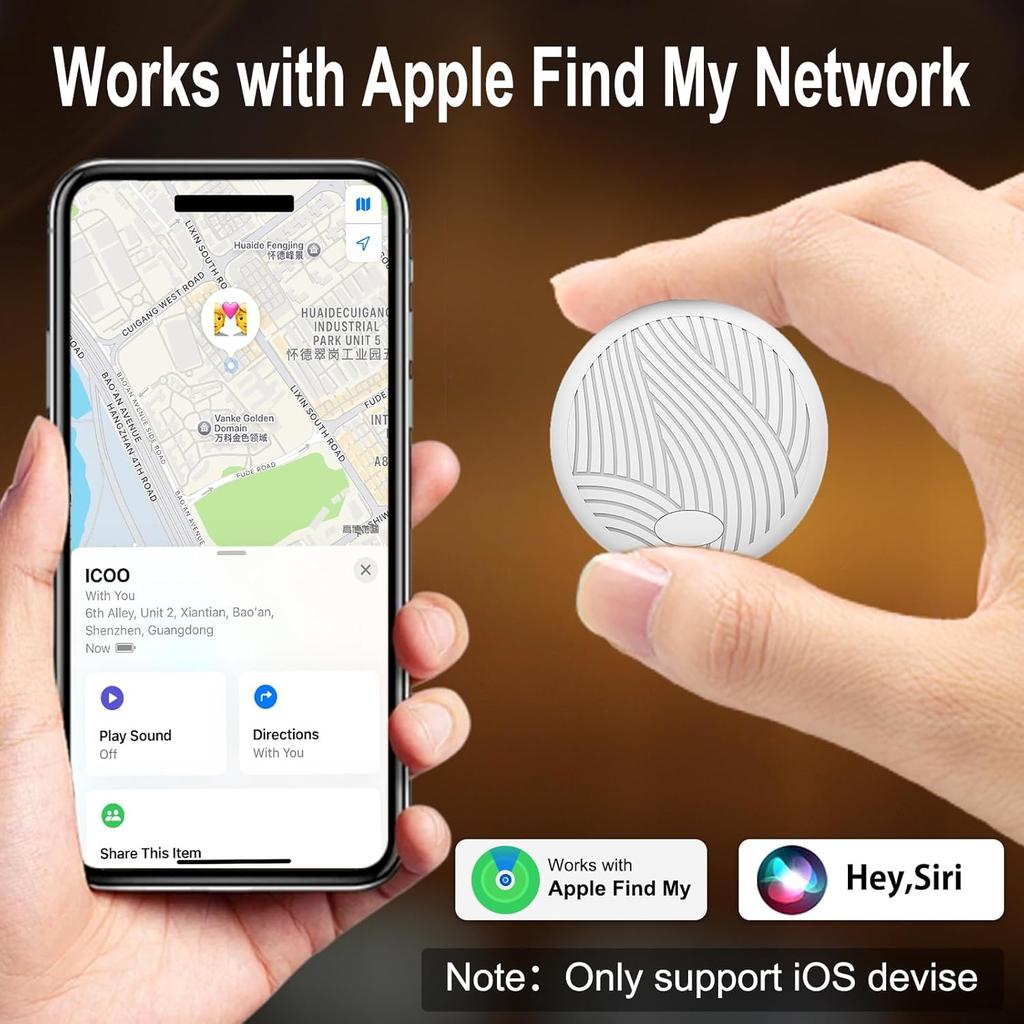 Key Finders & trackers Works with Apple Find My (iOS Only) is Perfect for locating Keys, Luggage, Backpacks, and Pets. These Item Finders Feature