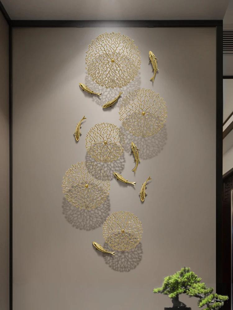 Copper Wealth Attracting Carp Wall Decoration Wall Pendant Living Room Entrance Corridor Decoration Sofa Background Wall Decor