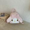Schoolbag Korean version ins cute pink rabbit backpack female sweet can bow fashion versatile student cute backpack