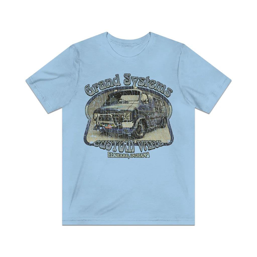 

Grand Systems Blue Diamond Van 1977 Vintage Men s T shirt 3XL