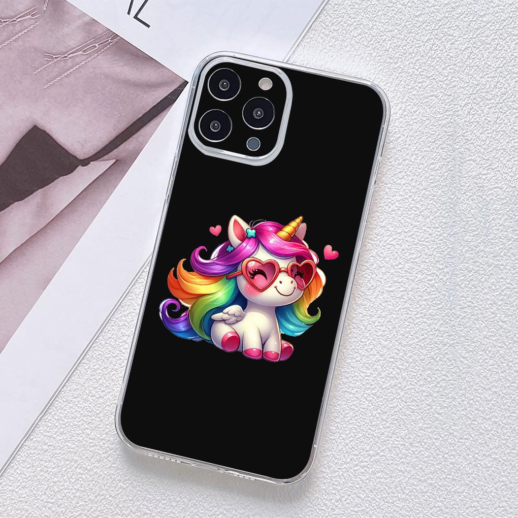 Regenbogen Einhorn Anime Cartoon Pferd Handyhülle für Motorola Moto G13 G14 G53 G54 G62 G72 G82 G84 E13 E20 G42 G32 G23 G22 Hülle