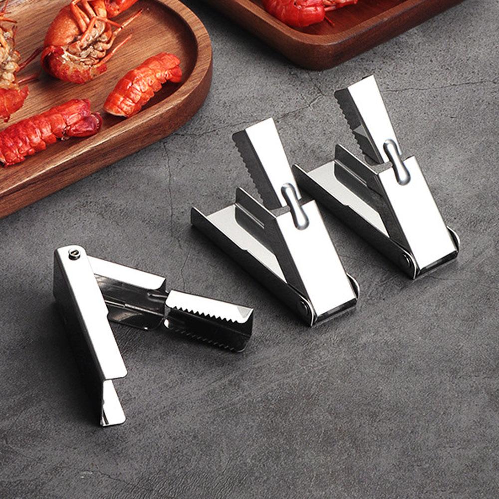 Tail Cutter Stainless Steel Crayfish Crawfish Shell Opener Set Fast Sheller Tools for Seafood Lovers Mess-free Peeler