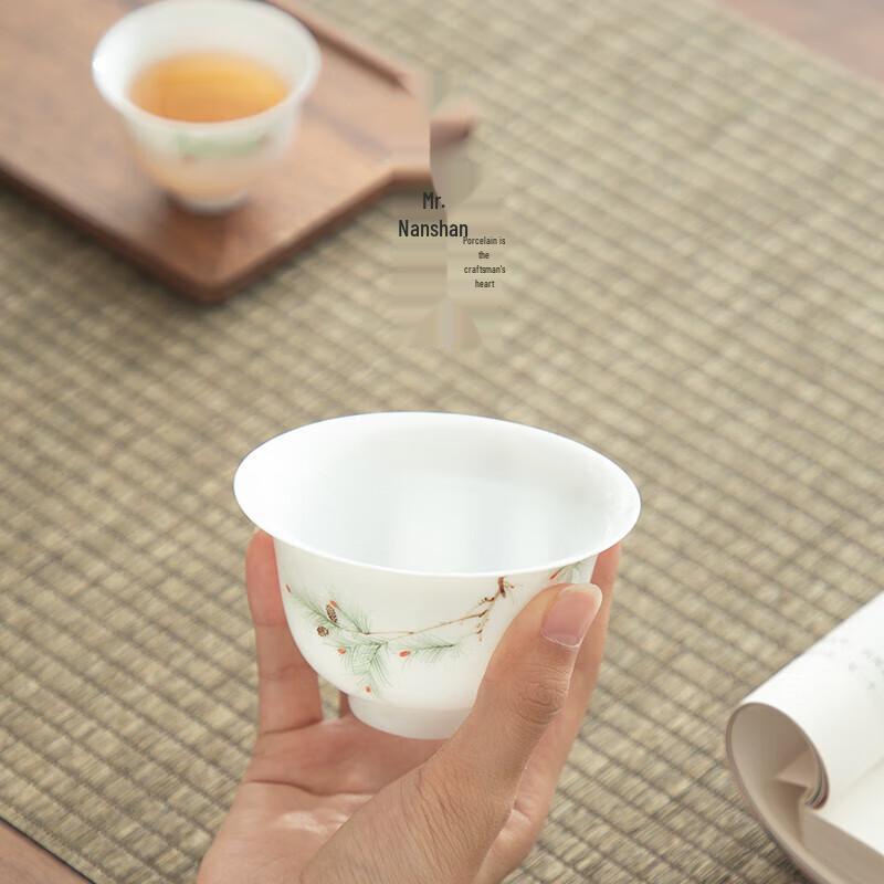 Nanshan Xiansheng Hand-painted Ceramic Gaiwan
