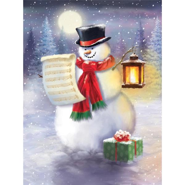 5D Diamond Painting Snowman Cartoon Diamond Embroidery Winter Landscape Art Rhinestone Mosaic Cross Stitch Christmas Decor