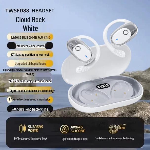 2025 High-Fidelity Open-Ear Bluetooth Headphones with Noise-Canceling, Over-Ear, In-Ear Design, and Ultra-Long Battery Life