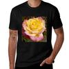 Colorful Rose Flower Design Tshirt Festive Simple Tshirt