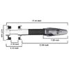 Universal Car Anti Theft Safety Alarm Lock Car Steering Wheel Lock Retractable Security Car Locks Security Anti-Theft Tool