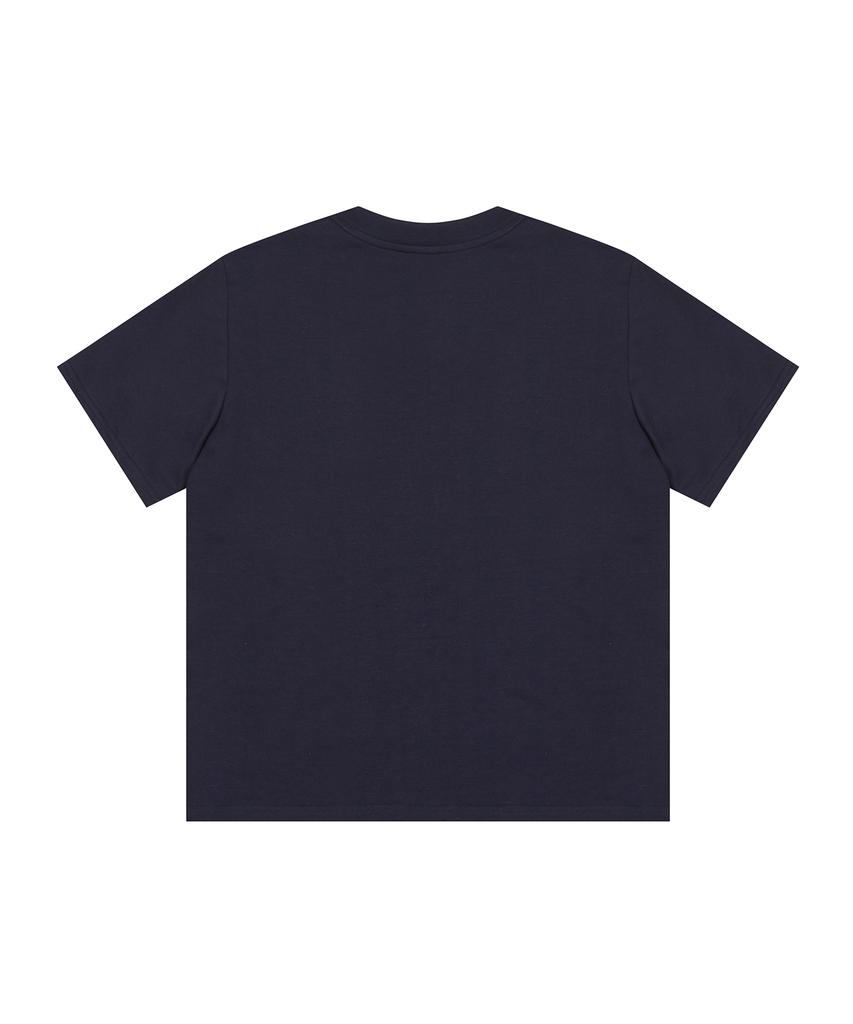 LUVISTRUE Curved L Set Tee(Navy)