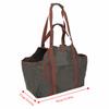 Waxed Canvas Firewood Carrier Thicken with Reinforced Handles Firewood Log Tote Waterproof Foldable Firewood Bag