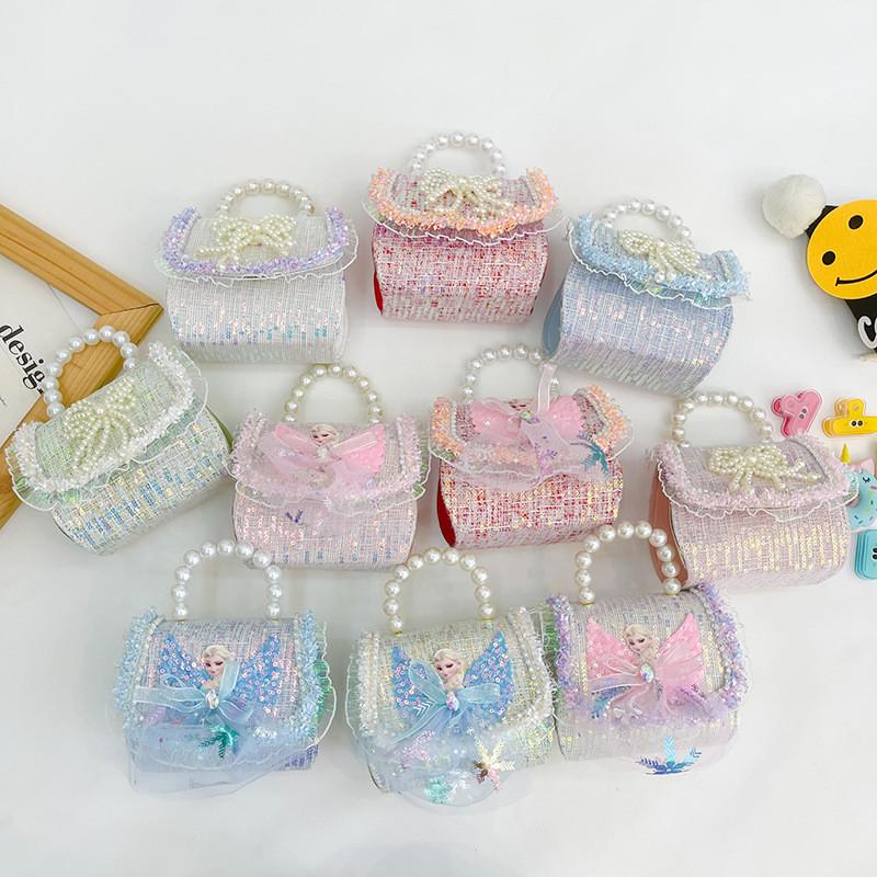 Adorable Mini Princess Handbag With Bow And Pearls Perfect For Girls Everyday Use