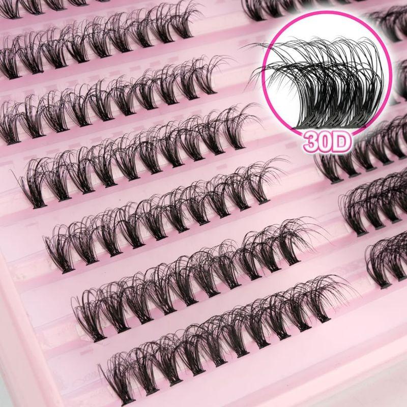 Lashie - Set: Curl Multipack False Eyelashes Cluster (Various Designs)