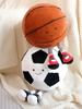 Football Basketball Plush Toy Doll Ball Children'S Cute British Doll Basketball Baby Boyfriend Pillow Gift